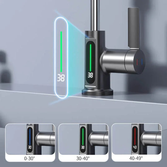 Temperature Display Modern Smart Faucet